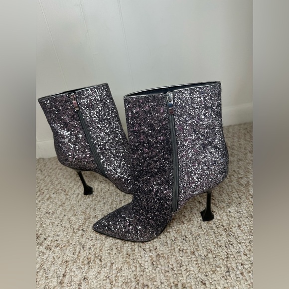 Marc Fisher Stolla shimmer sparkle bootie heels womens size 10M - Picture 5 of 10